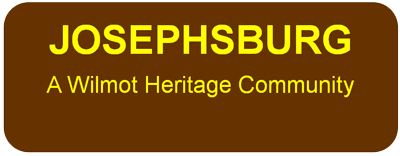 Josephsburg historic sign: A Wilmot Heritage Community