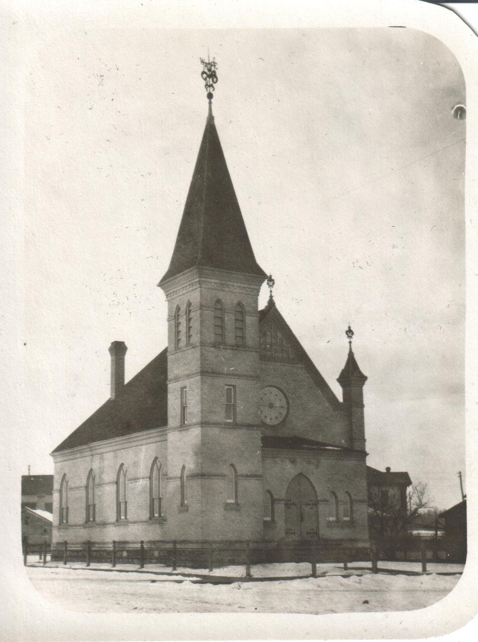 Old church with steeple