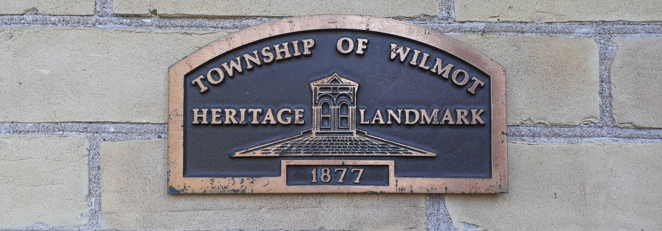 Heritage Wilmot Plaque