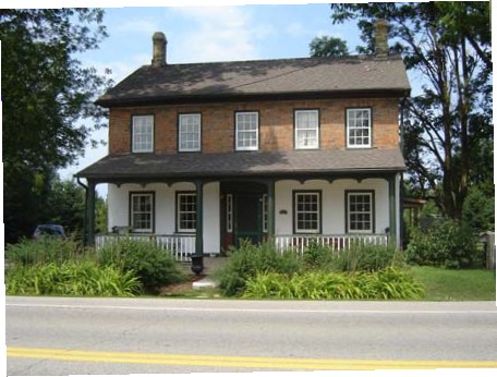 old large brick house