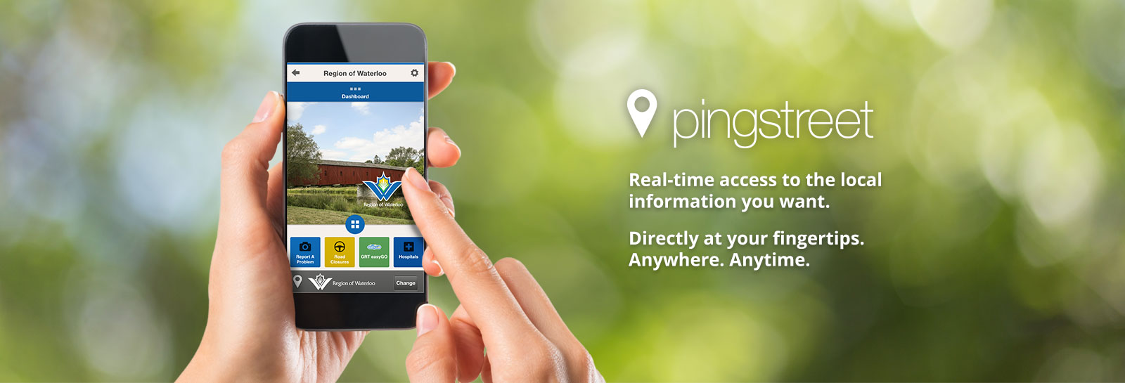Pingstreet Mobile App: Real-time access to the local information you want.