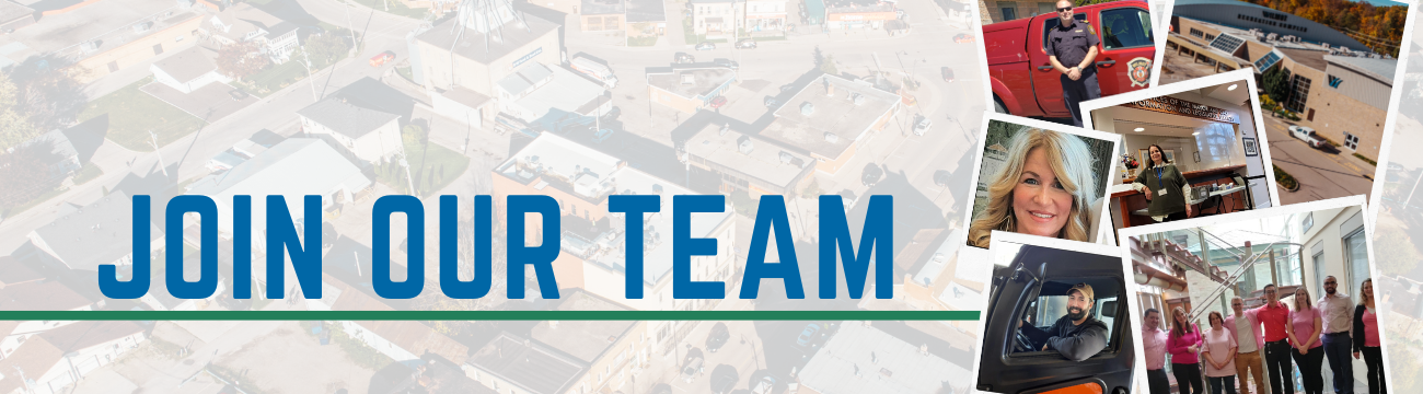 Join our team. A bird's eye view of Baden.