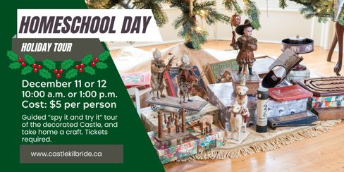 Homeschool day vintage toys under Christmas tree